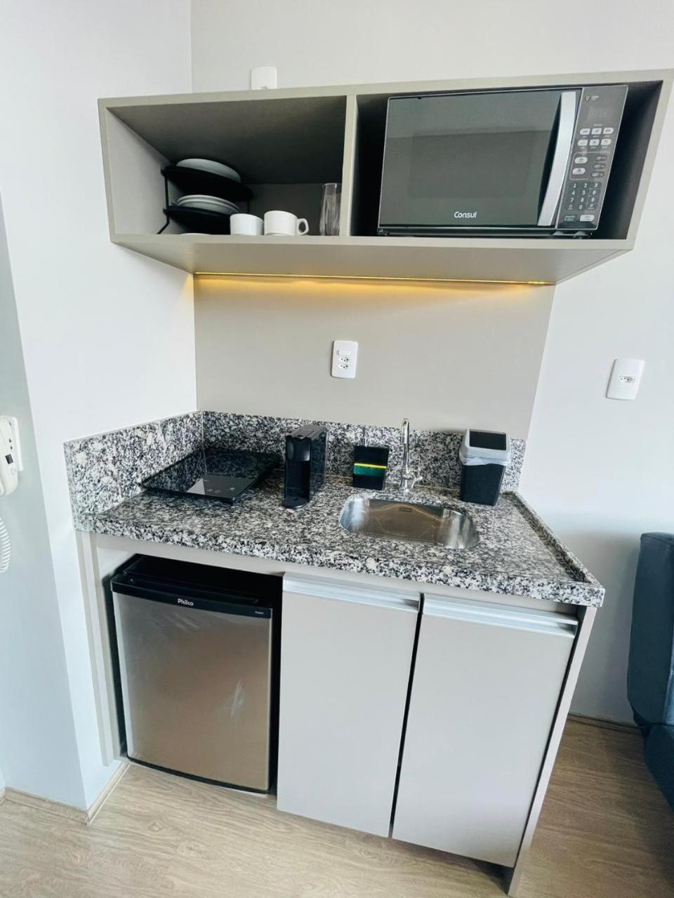 Studio 128, Completo Com Piscina - Estacao Bras Sp São Paulo Zewnętrze zdjęcie